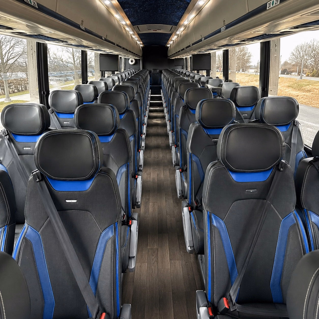 sports team fan charter bus rentals in jersey city